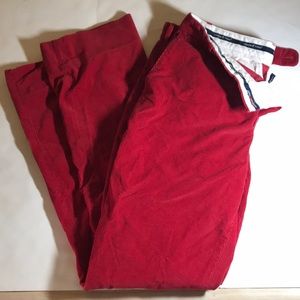 Vineyard Vines Red Corduroy Pants size 36